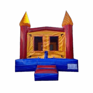 Marble Yellow & Red Bounce House
