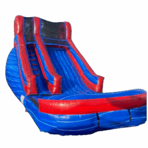 The Double Trouble Waterslide from Epic Party Rentals in Lake Elsinore, CA. Features dual sliding lanes for safe and thrilling fun, providing hours of entertainment for children. Ideal for birthdays, school events, and backyard gatherings. Professionally cleaned and delivered to ensure a hassle-free and memorable summer party experience.